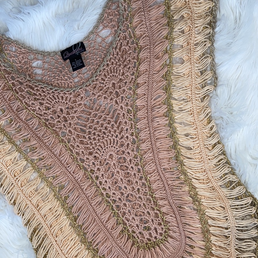 🩰[ Questions ] Intricate Knitted Tunic / Coverup - Picture 8 of 12